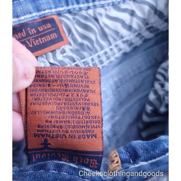 Rock Revival Y2K Low Rise Bambi Cut-Off Shorts Women's Size 26 - Picture 8 of 10